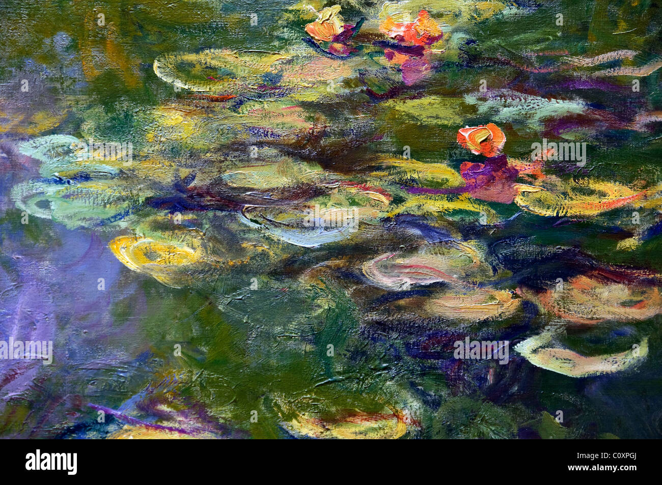 Detail: Seerosen, 1919, von Claude Monet, Stockfoto