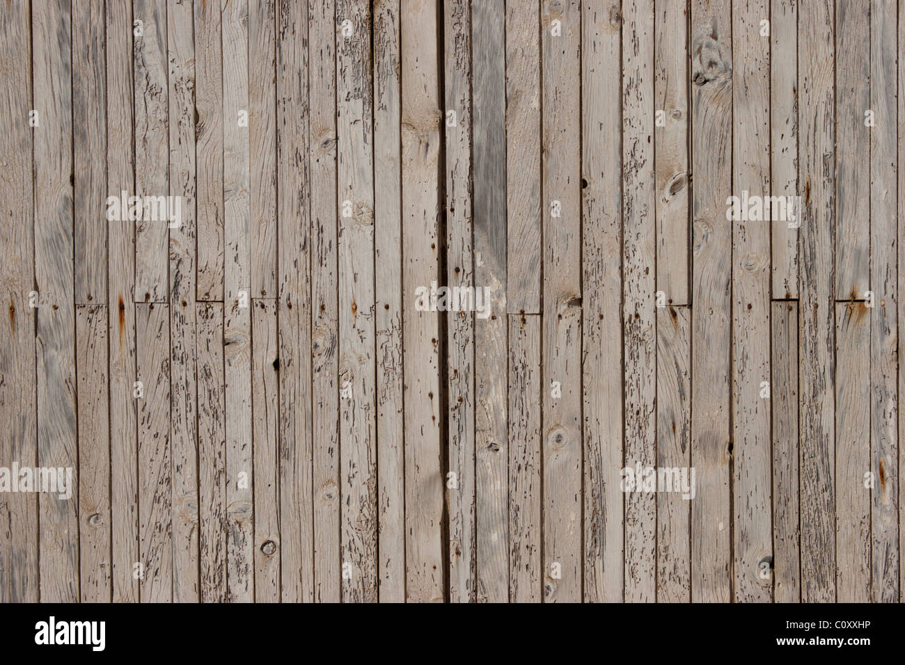 Scheune Bretter Tünche ausgewaschen Wand Zaun Wallpaper Hintergrund Stockfoto