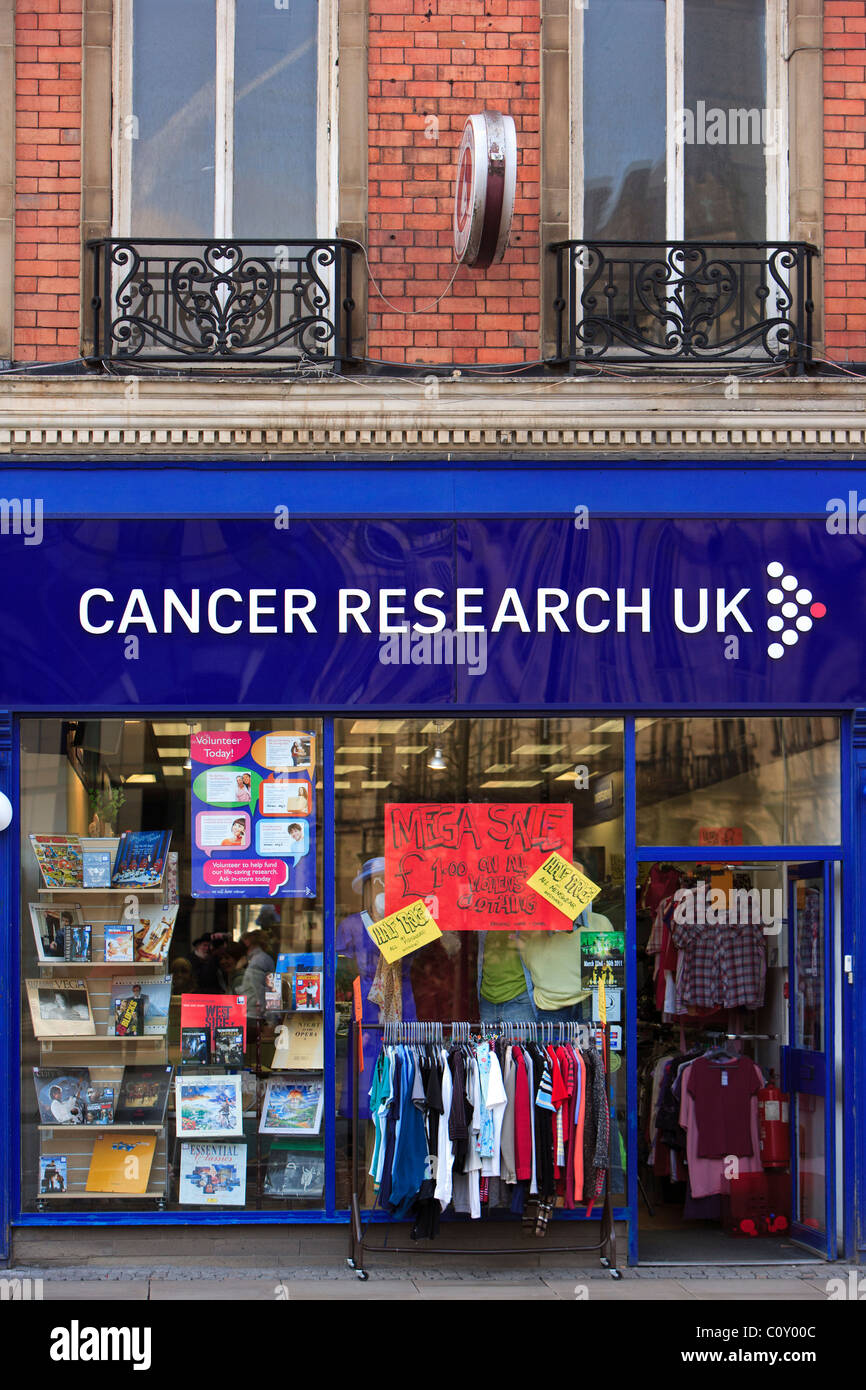 Cancer Research UK shop Stockfoto
