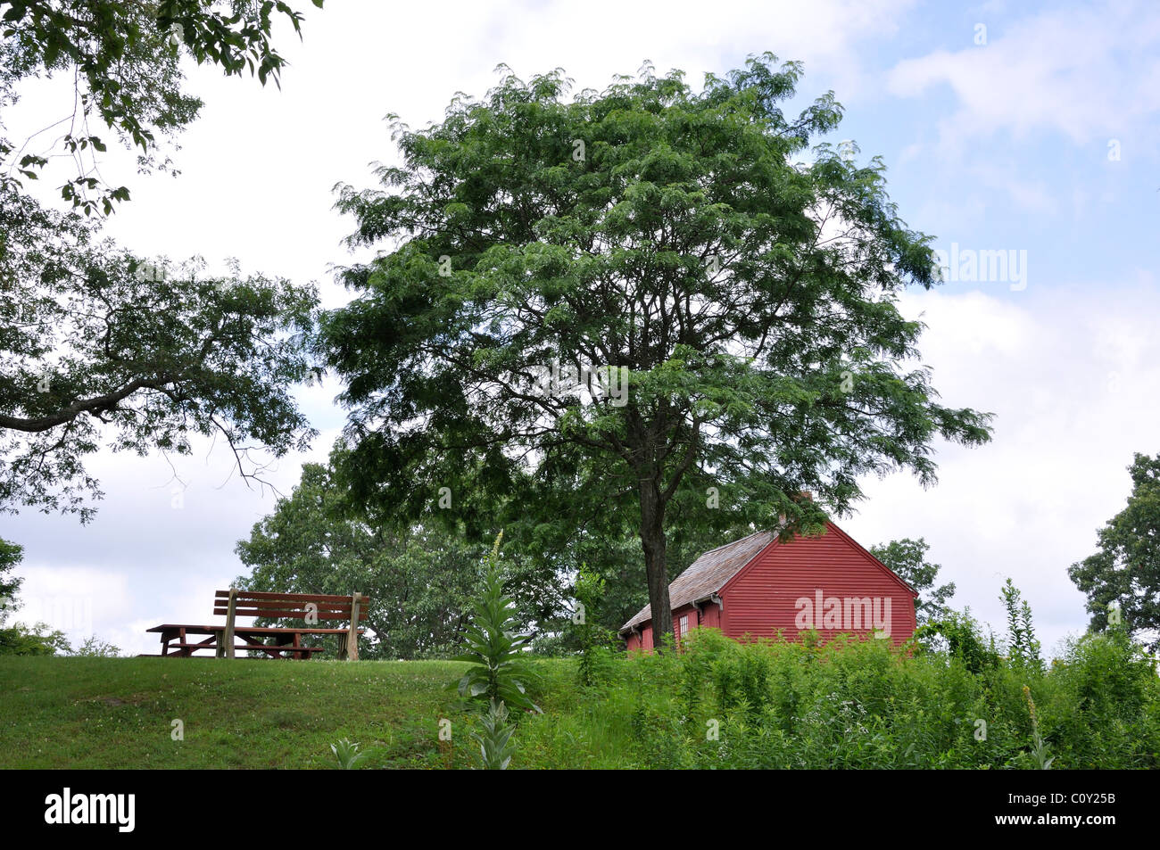 Altes Haus, New England, Connecticut, USA Stockfoto