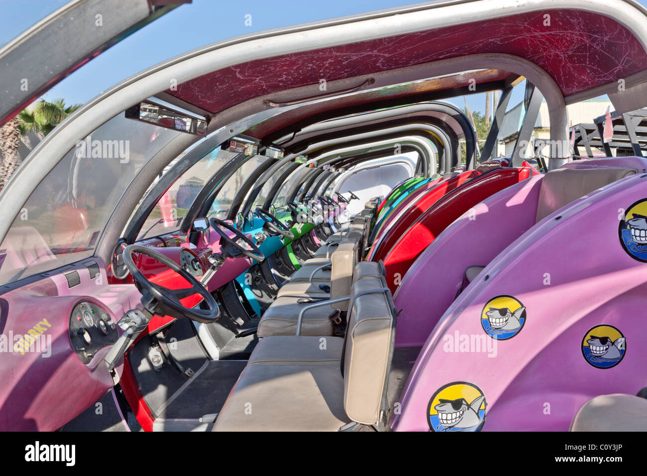 Buntes elektrische Buggys Stockfoto