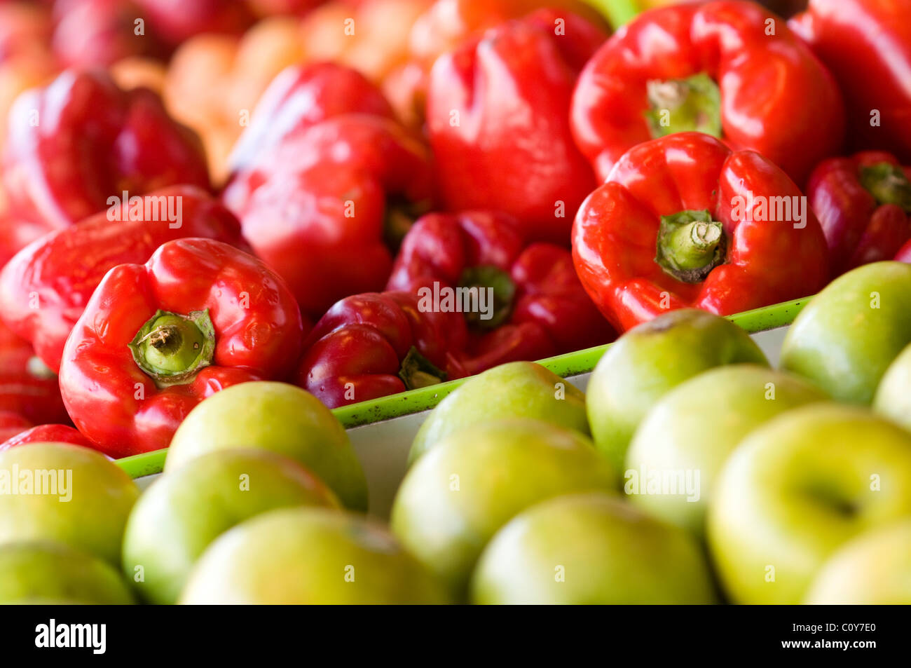 Obst Shop Display Yarraville Melbourne Australien Stockfoto