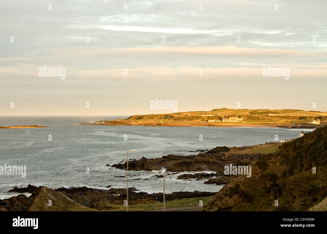 Vor der Küste des Moray Firth in Schottland teilweise sonnig Stockfoto