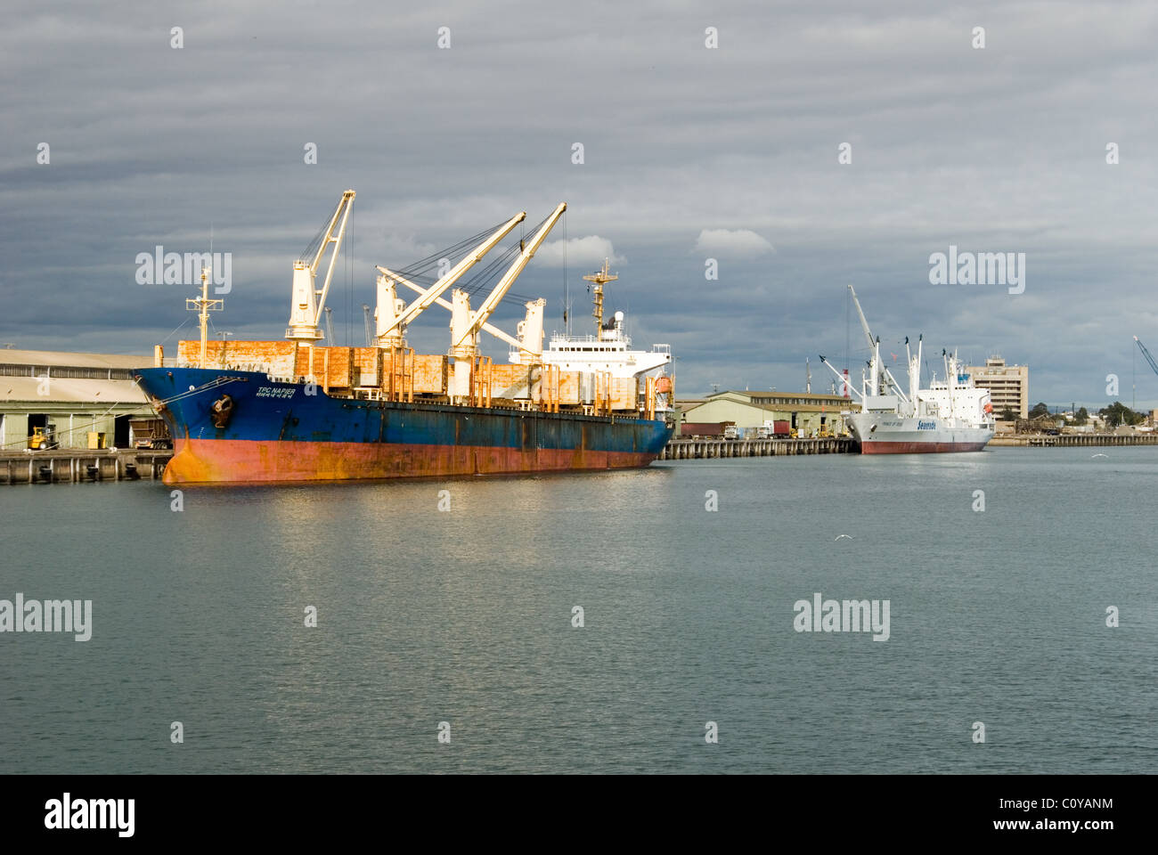 TPC Napier und Prinzen der Meere Schiffe angedockt an Port Adelaide in Südaustralien. Stockfoto