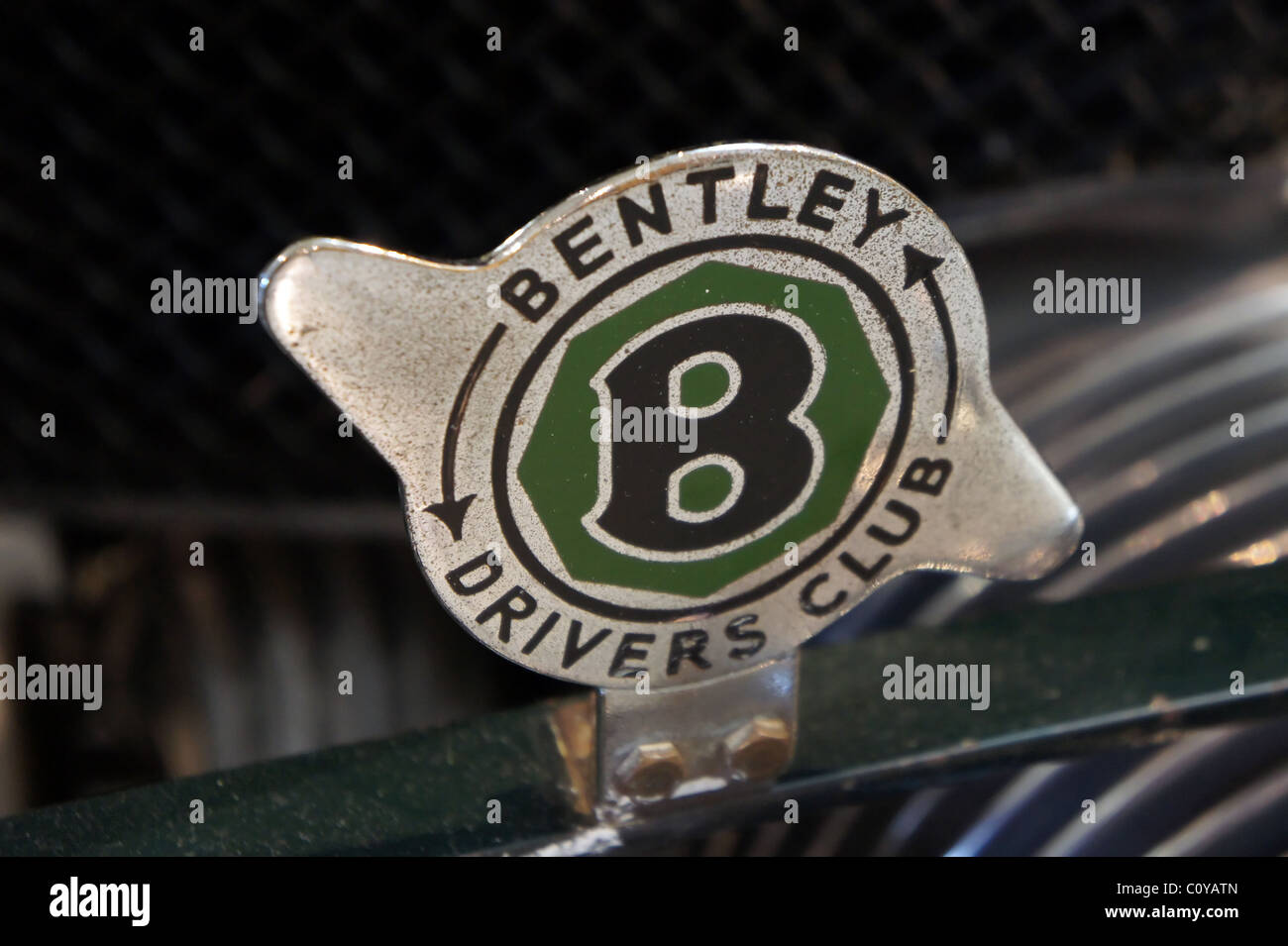 Bentley-Fahrer-Club-Abzeichen Stockfoto