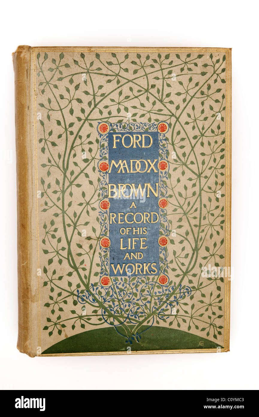 Vordere Abdeckung von Ford Madox Brown A Aufzeichnungen über sein Leben und seine Werke von Ford M. Hueffer aka der Romancier Ford Madox Ford Stockfoto