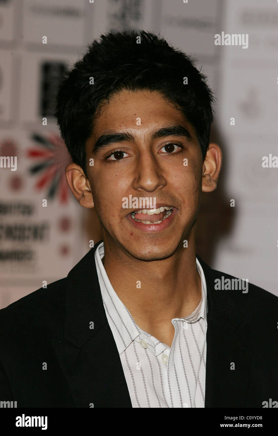 Dev Patel, British Independent Film Awards 2008 abgehaltenen Old Billingsgate Market - Ankünfte London, England - 30.11.08 Stockfoto