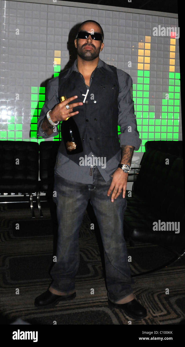 Rapper Ryan Banks video schießen "Bewegen Over" gefilmt an der G-Lounge Philadelphia, Pennsylvania - 10.01.09 Stockfoto