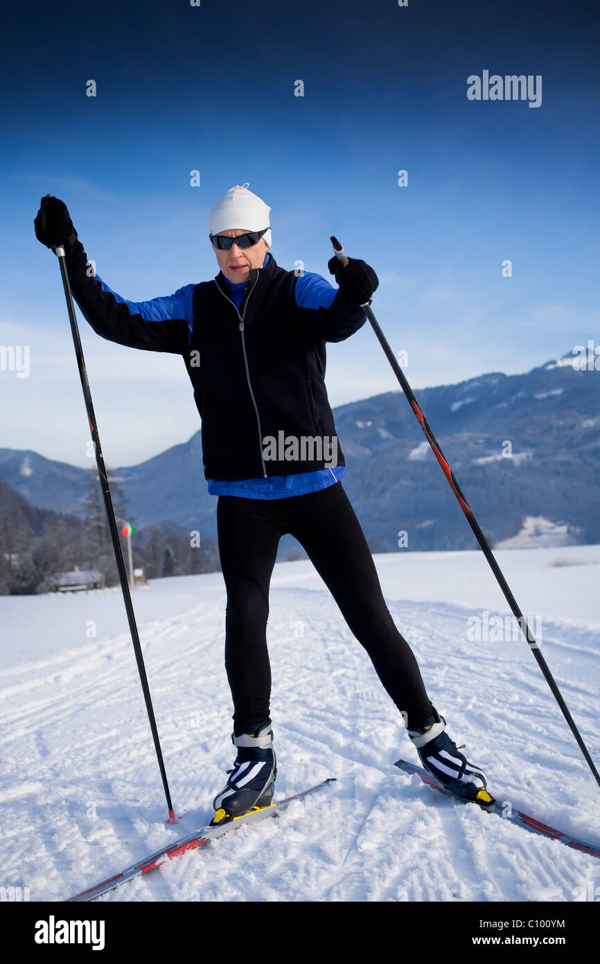 Langlauf Stockfoto