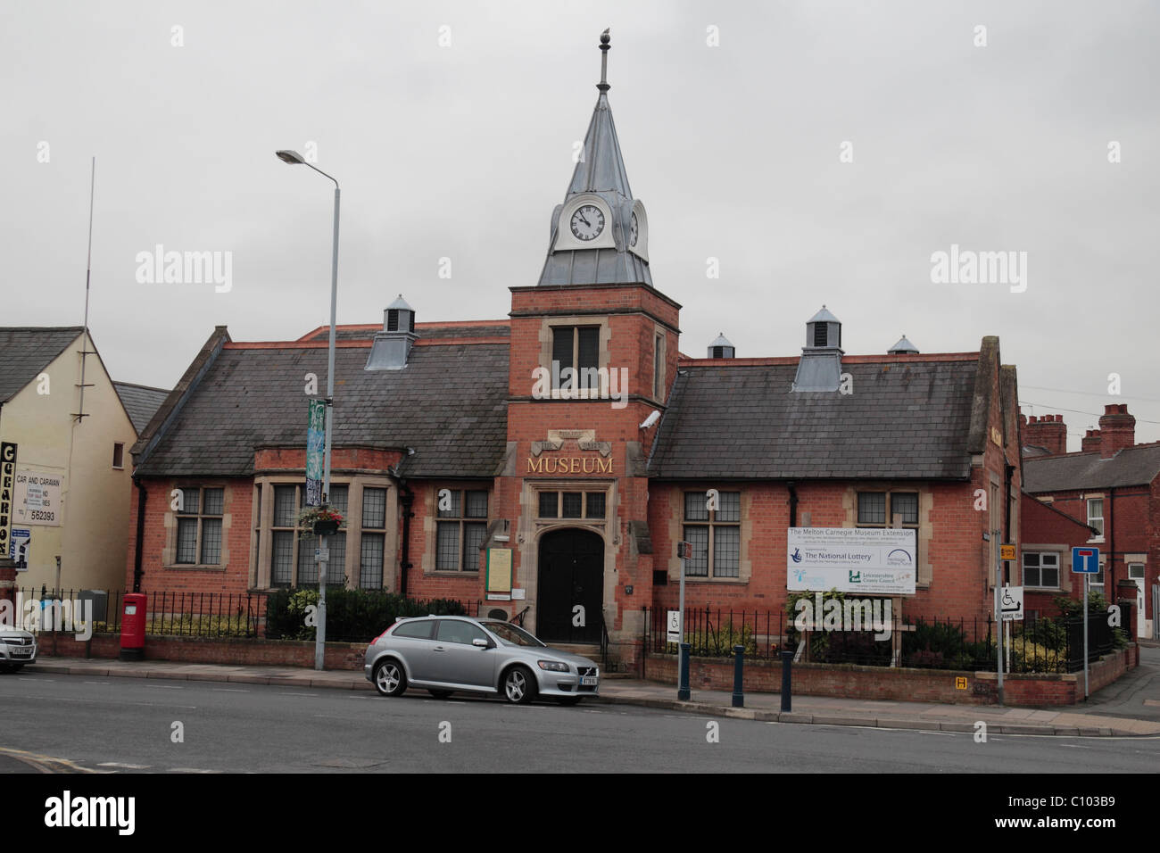 Die Erweiterung Melton Carnegie Museum in Melton Mowbray, Leicestershire, England, UK. Stockfoto