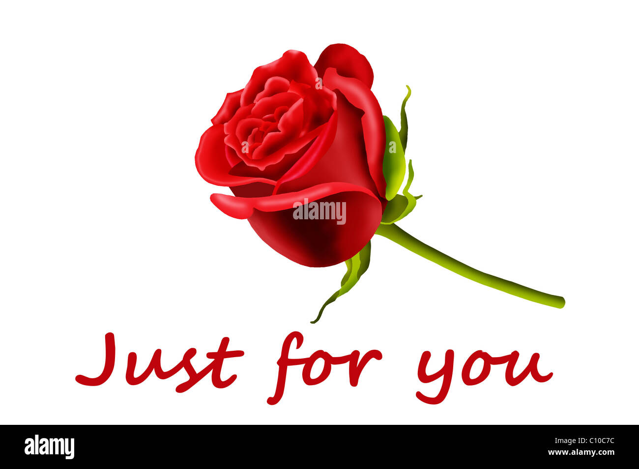 Rote Rose, nur für dich Stockfoto, Bild 35045008 Alamy