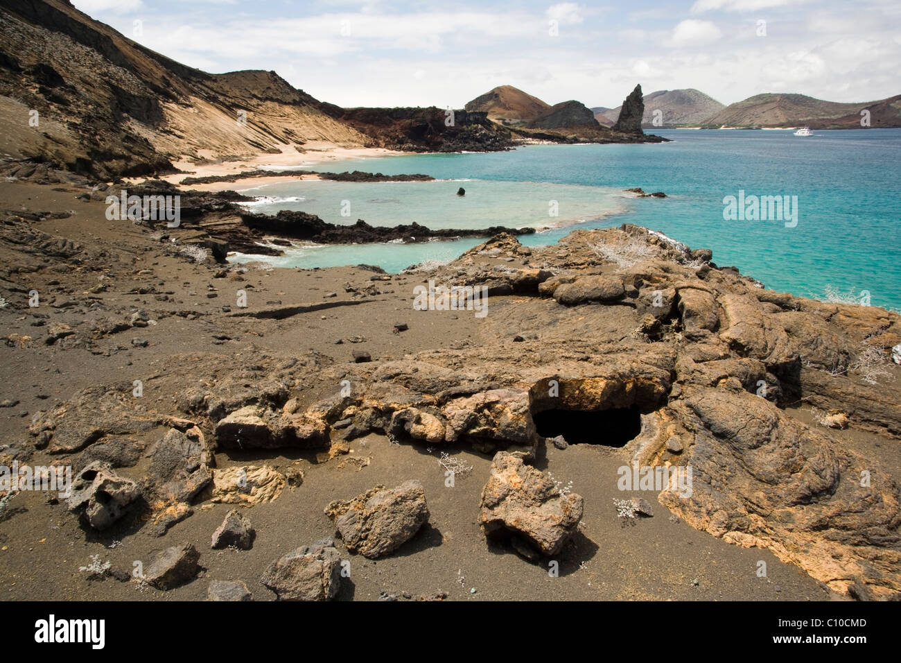 Bartolome Insel Landschaft - Galapagos-Inseln, Ecuador Stockfoto