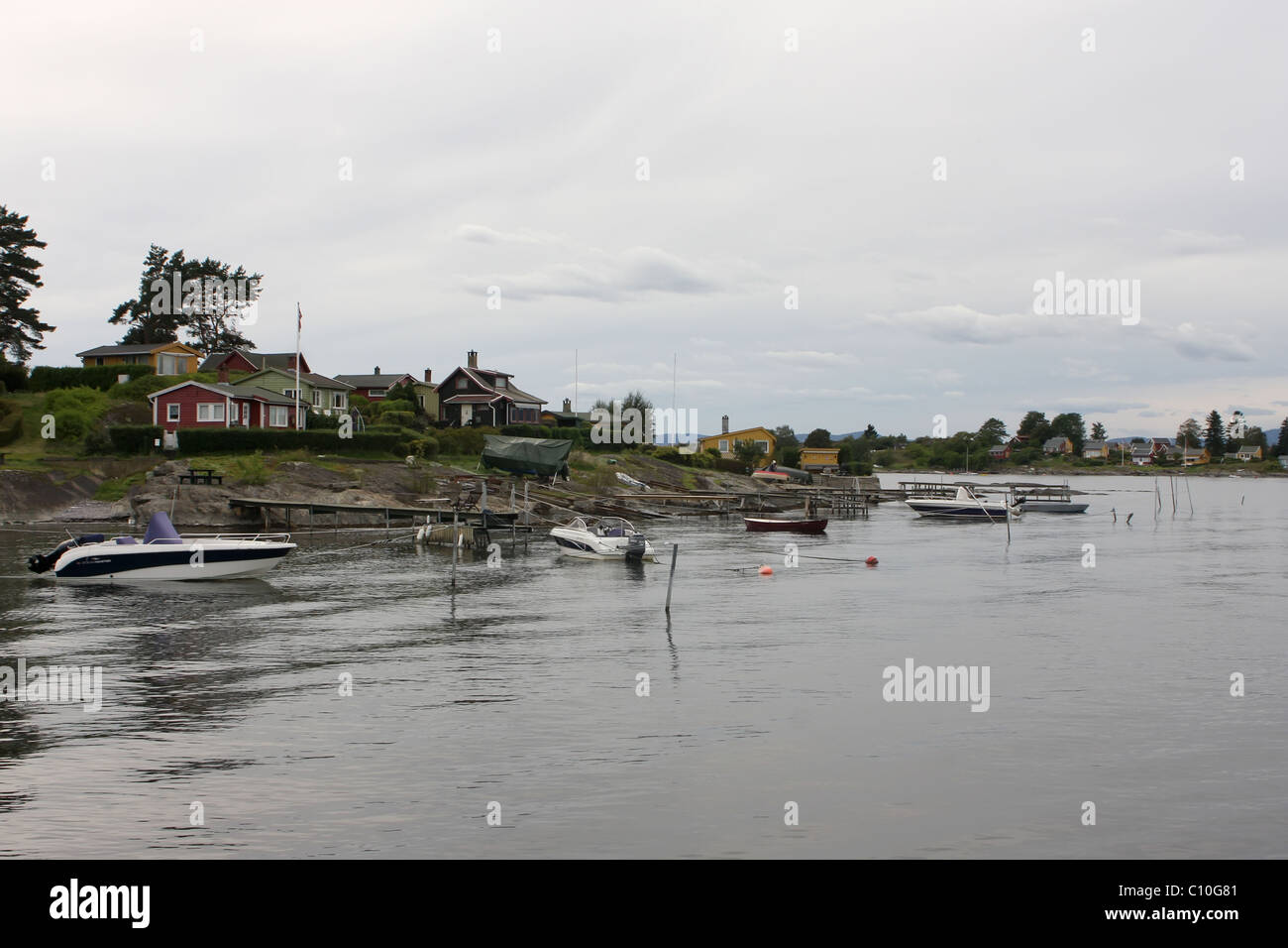 Inseln im Oslofjord. Norwegen Stockfoto