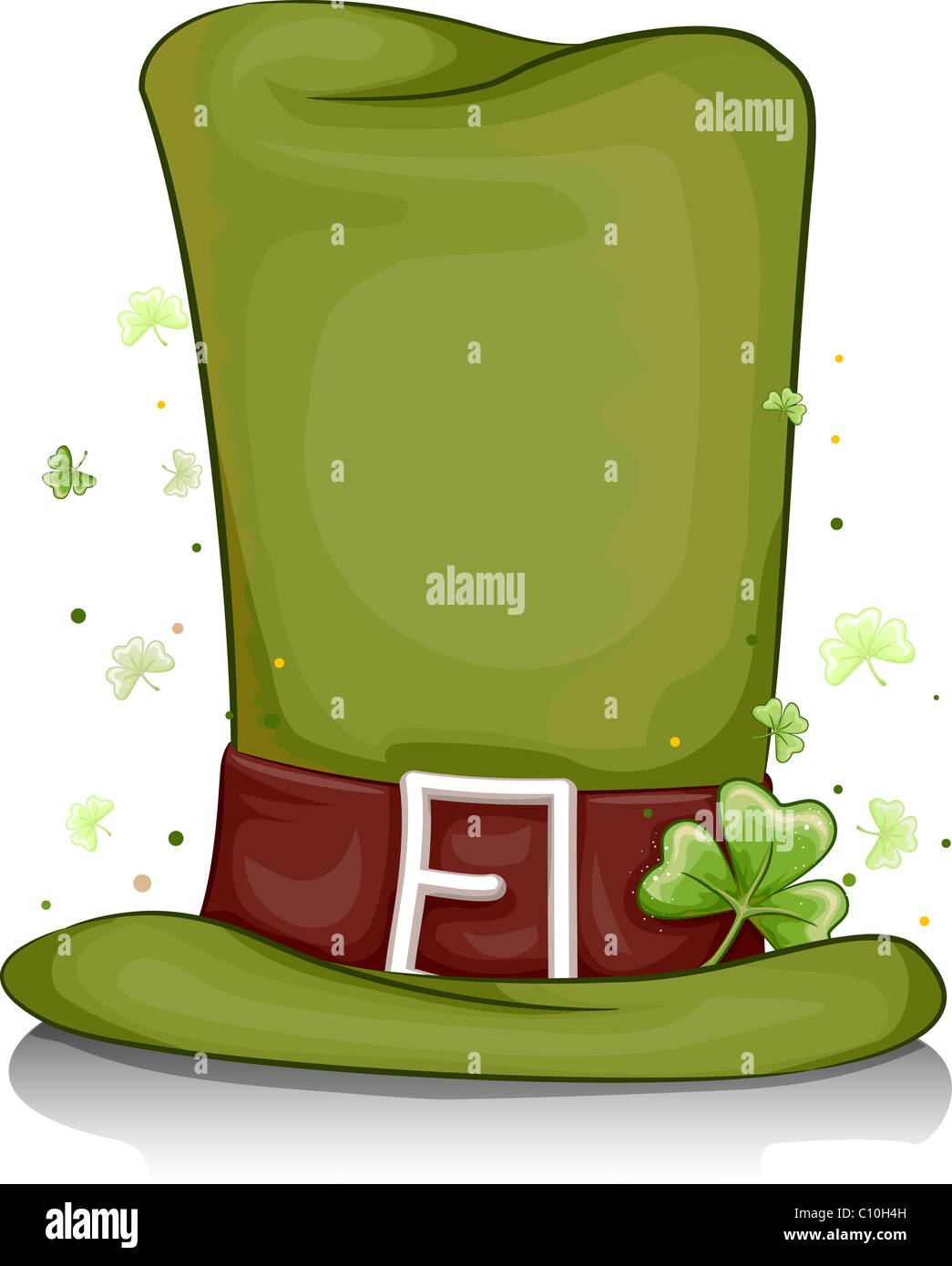 Beispiel für einen hohen Kobold Hut für Hintergrund Stockfoto