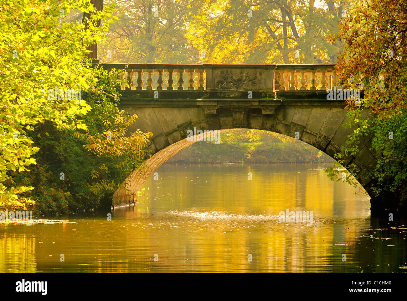 Woerlitzer Park Neue Bruecke englische Garten von Wörlitz