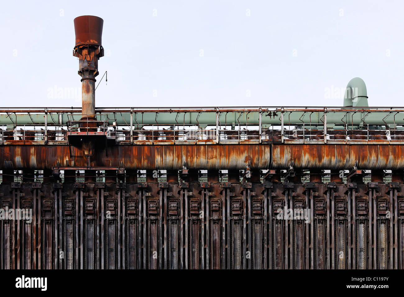 Stillgelegte Kokerei, Koks-Ofen-Block, Zollverein Coal Mine Industriekomplex, Essen-Stoppenberg, Ruhrgebiet Stockfoto