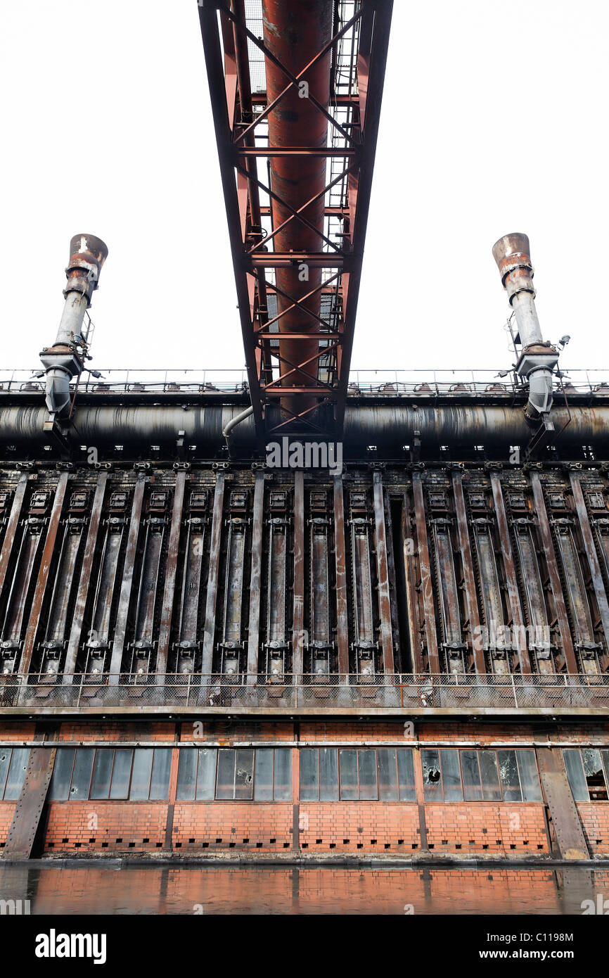 Stillgelegte Kokerei, Koks-Ofen-Block, Zollverein Coal Mine Industriekomplex, Essen-Stoppenberg, Ruhrgebiet Stockfoto