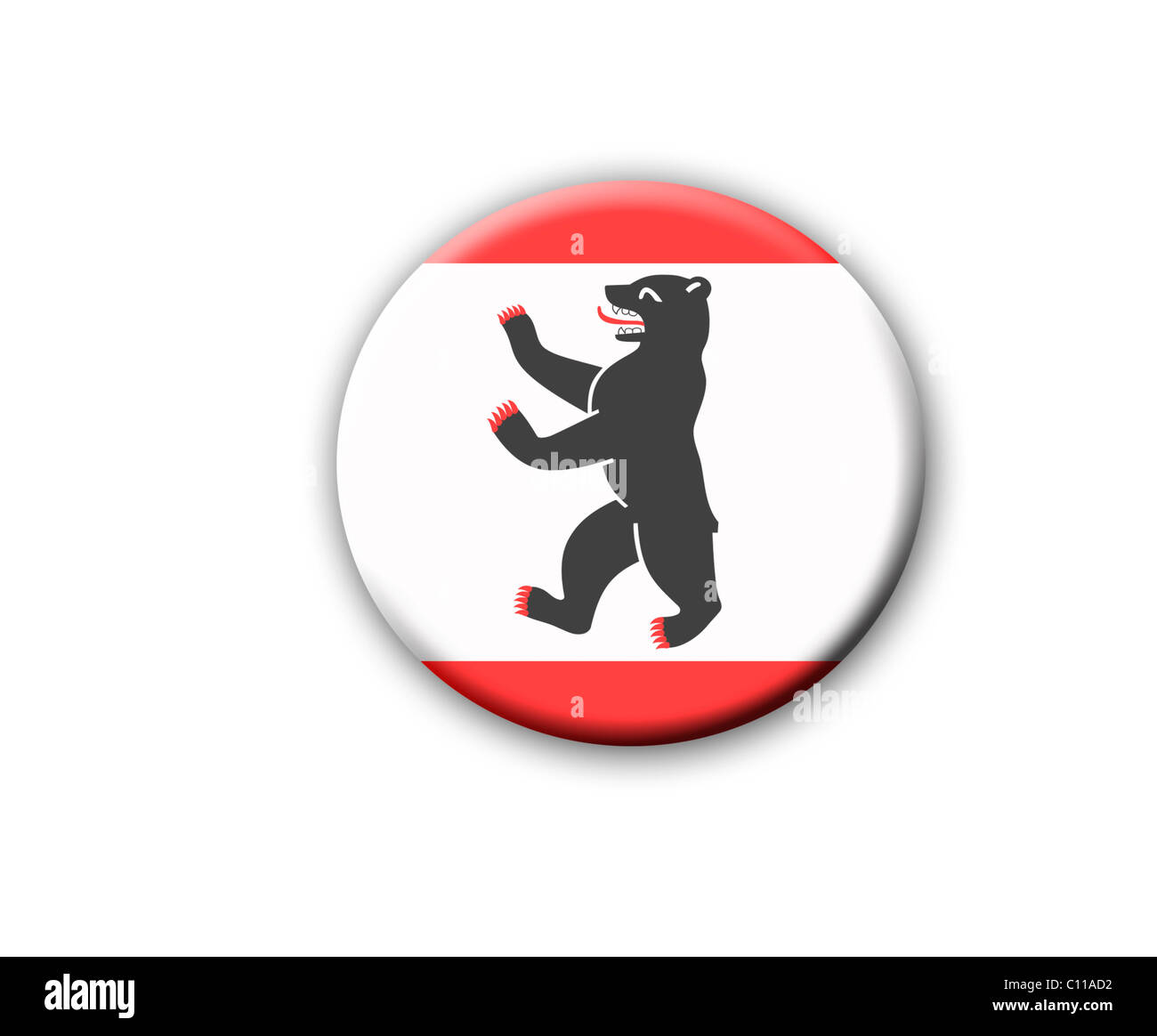 Wappen des Staates und der Stadt Berlin, Deutschland Stockfoto