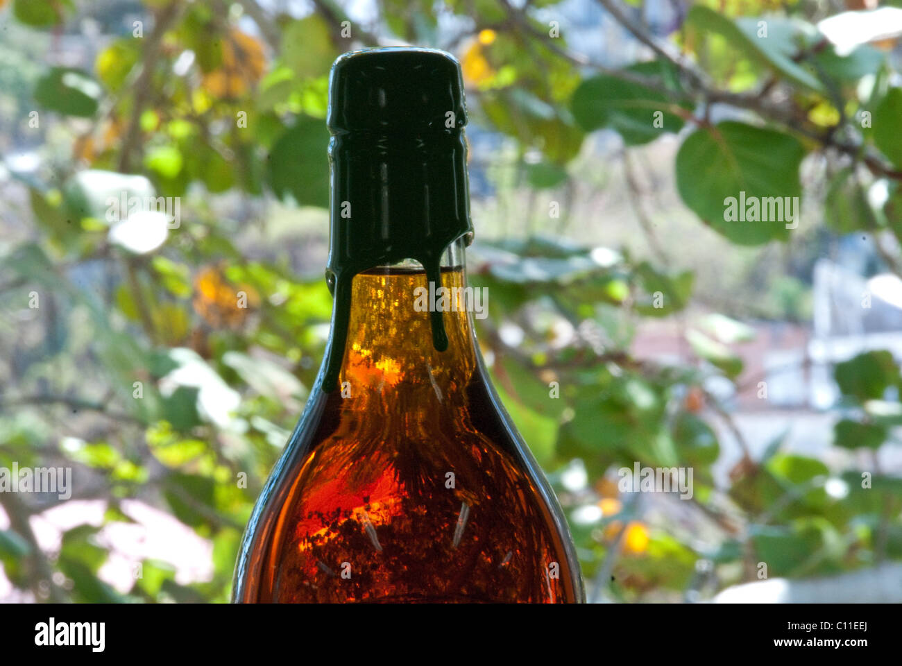 Weinflaschen in St. Thomas, Amerikanische Jungferninseln Stockfoto