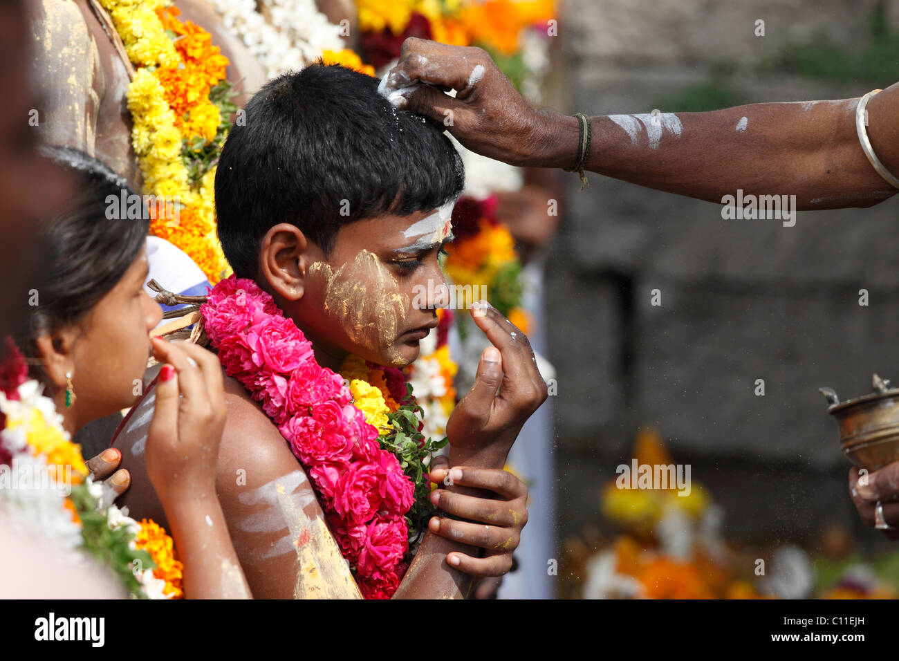 Thaipusam Festival in Tenkasi, Tamil Nadu, Tamil Nadu, Südindien, Indien, Asien Stockfoto