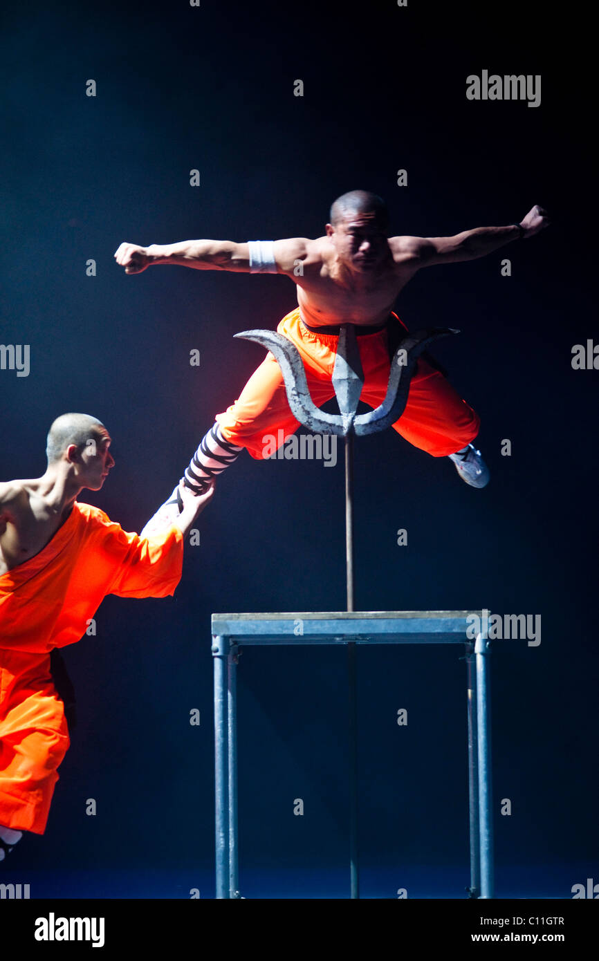 Mönche des Shaolin Klosters, in Berlin, Deutschland, Europa Stockfoto