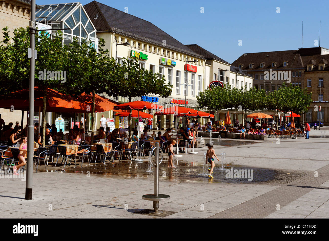 Kleiner Markt Platz, Saarlouis, Saarland, Deutschland, Europa