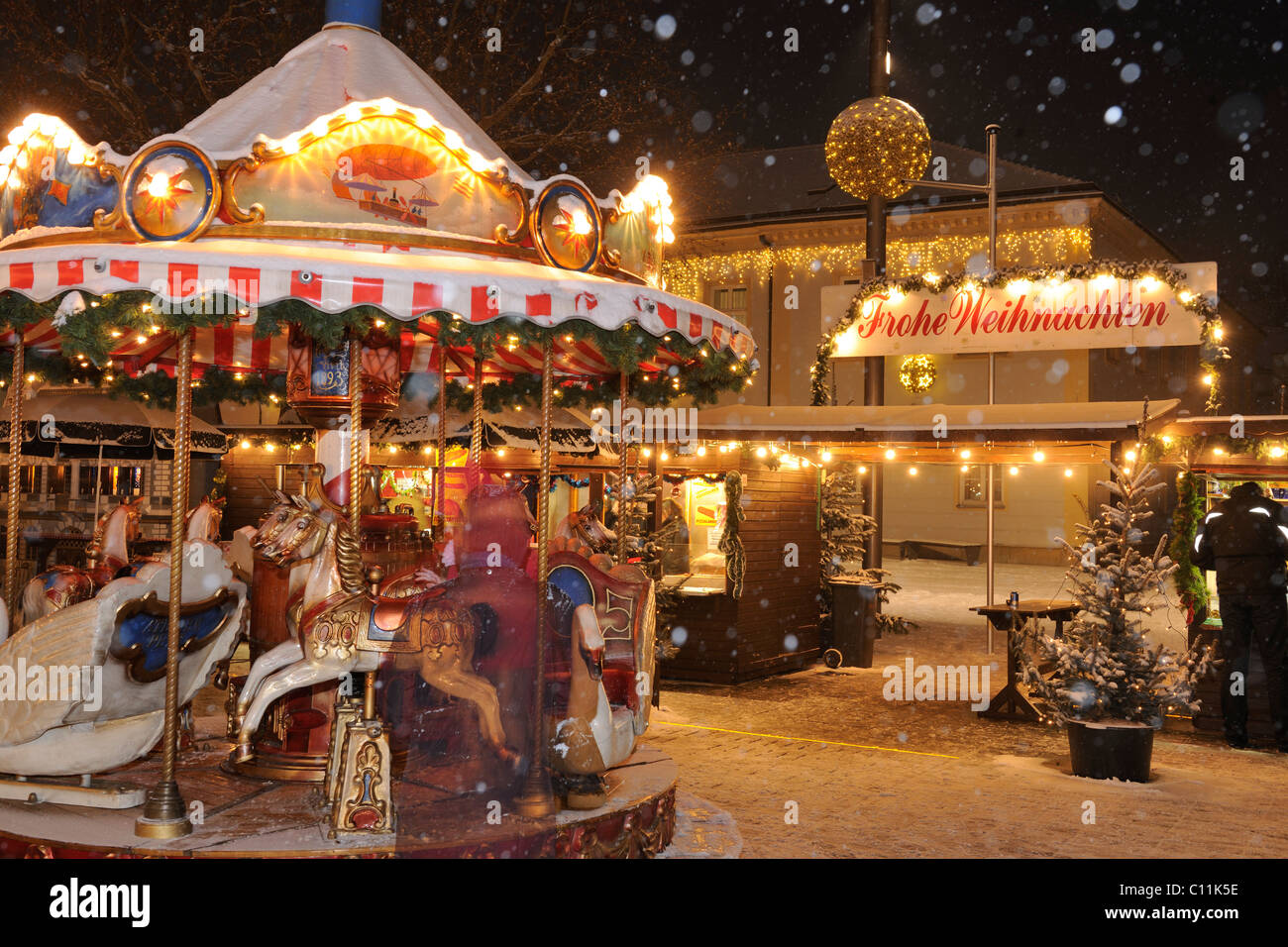 Weihnachtsmarkt, leobersdorf, Triestingtal, Niederösterreich, Österreich, Europa Stockfoto