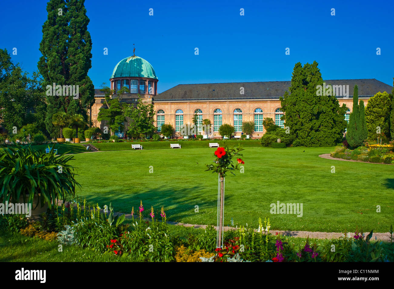 Orangerie Im Botanischen Garten Schloss Garten Karlsruhe Baden Wurttemberg Deutschland Europa Stockfotografie Alamy