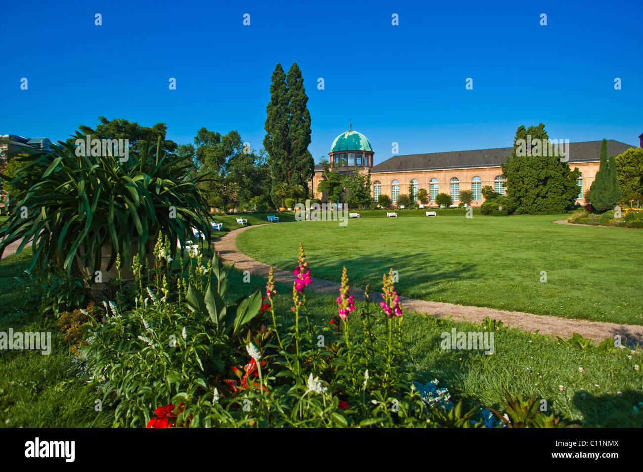Orangerie im Botanischen Garten Schloss Gärten, Karlsruhe, Baden