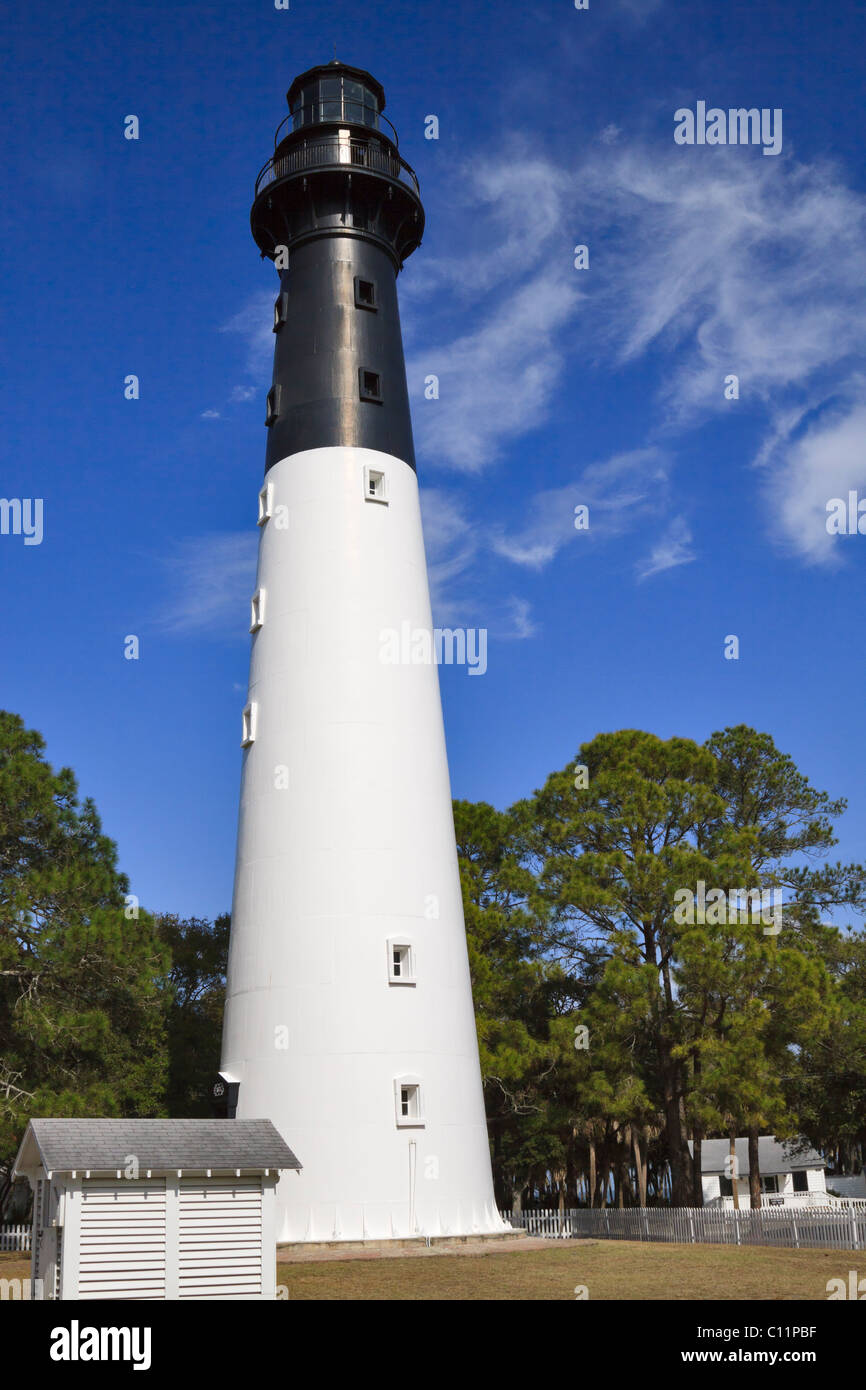 Leuchtturm in Hunting Island State Park in South Carolina Stockfoto