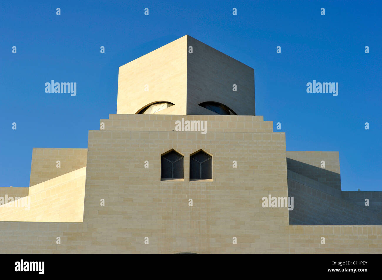 Museum für islamische Kunst, entworfen von I.M. PEI, Corniche, Doha, Katar, Persischer Golf, mittleren Osten, Asien Stockfoto