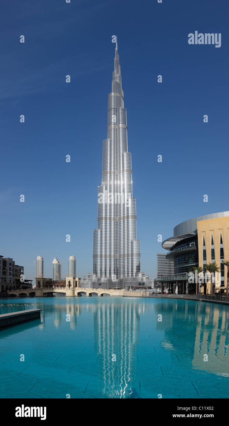 Burj Khalifa, Dubai, Vereinigte Arabische Emirate, Asien Stockfoto