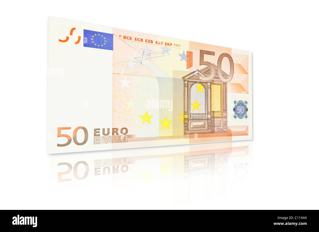 50 Euro-Banknote, vorn Stockfoto