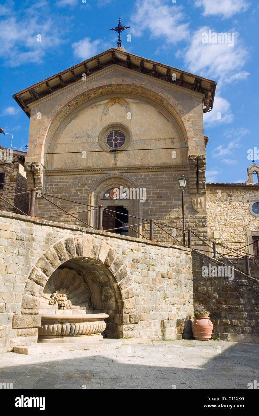 Kirche, Radda in Chianti, Toskana, Italien, Europa Stockfoto