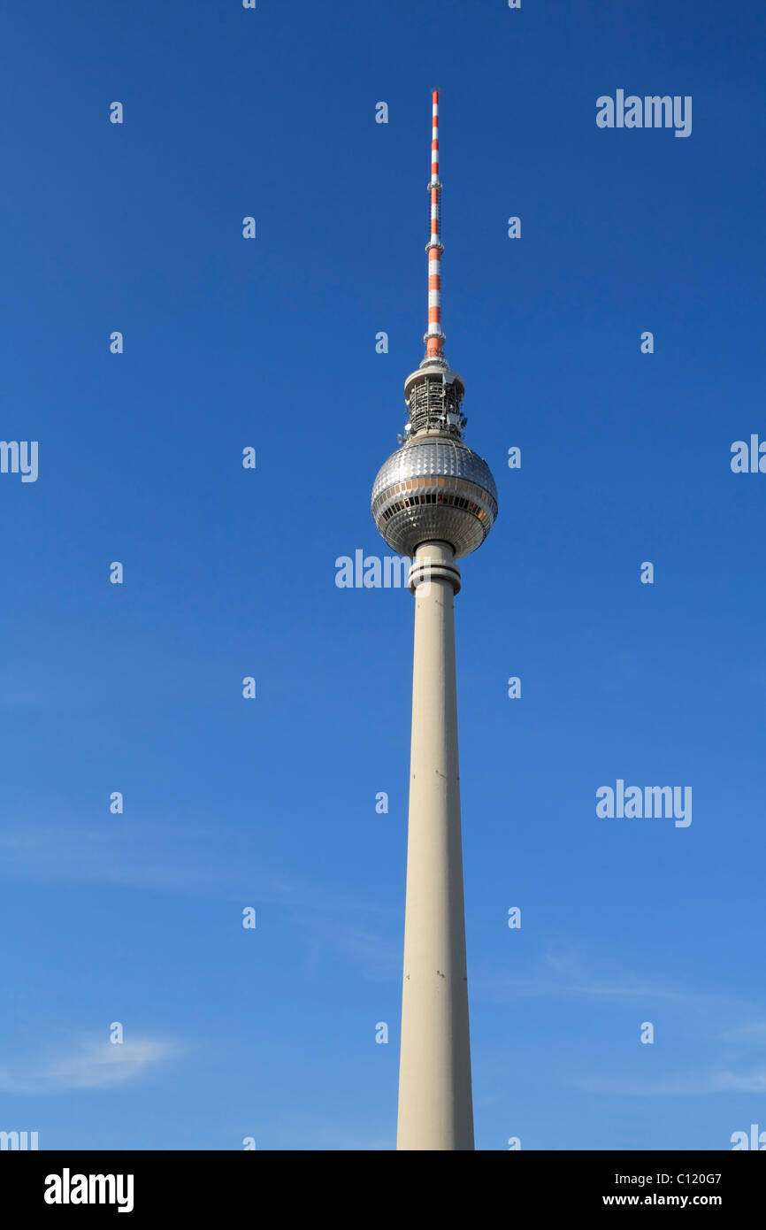 Berliner Fernsehturm Alex, Alexanderplatz-Platz, Berlin-Mitte, Berlin, Deutschland, Europa Stockfoto
