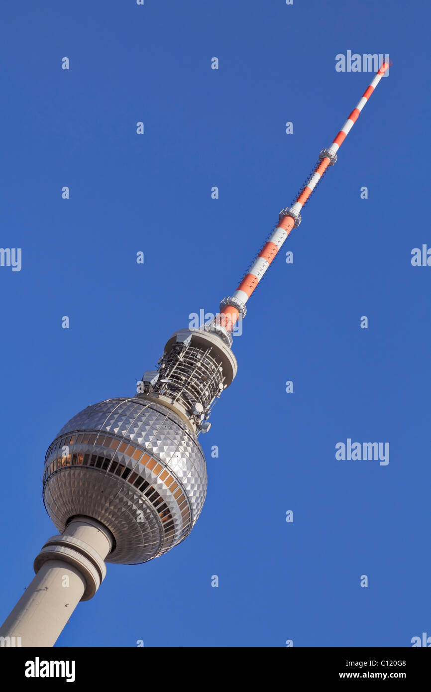 Berliner Fernsehturm Alex, Alexanderplatz-Platz, Berlin-Mitte, Berlin, Deutschland, Europa Stockfoto
