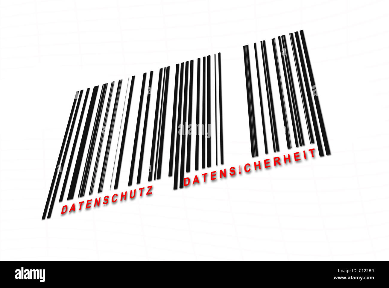 Barcode, Datensicherheit Stockfoto