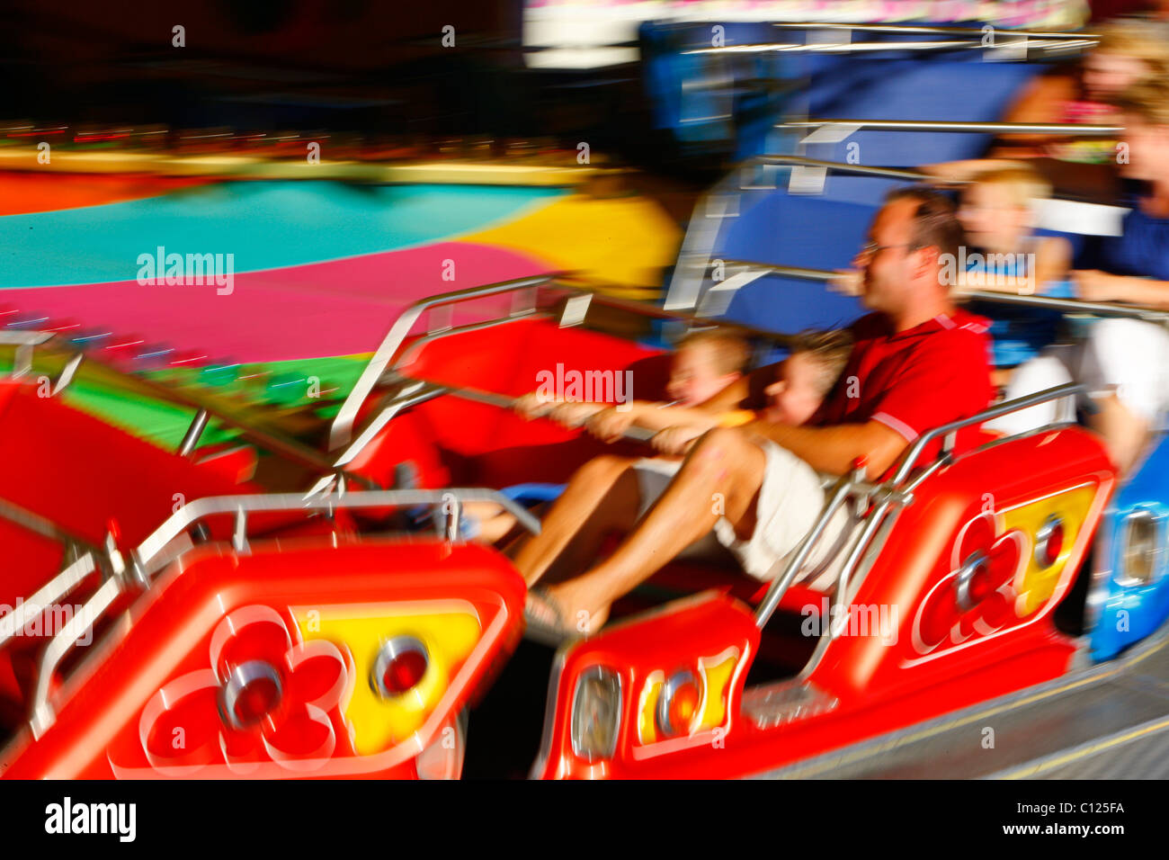 Karussell, Volksfest, Muehldorf am Inn, Bayern, Deutschland, Europa Stockfoto