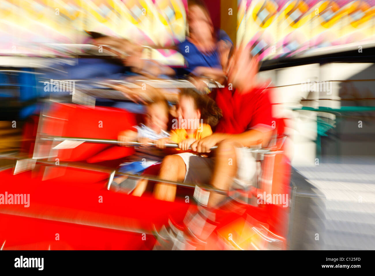 Karussell, Volksfest, Muehldorf am Inn, Bayern, Deutschland, Europa Stockfoto