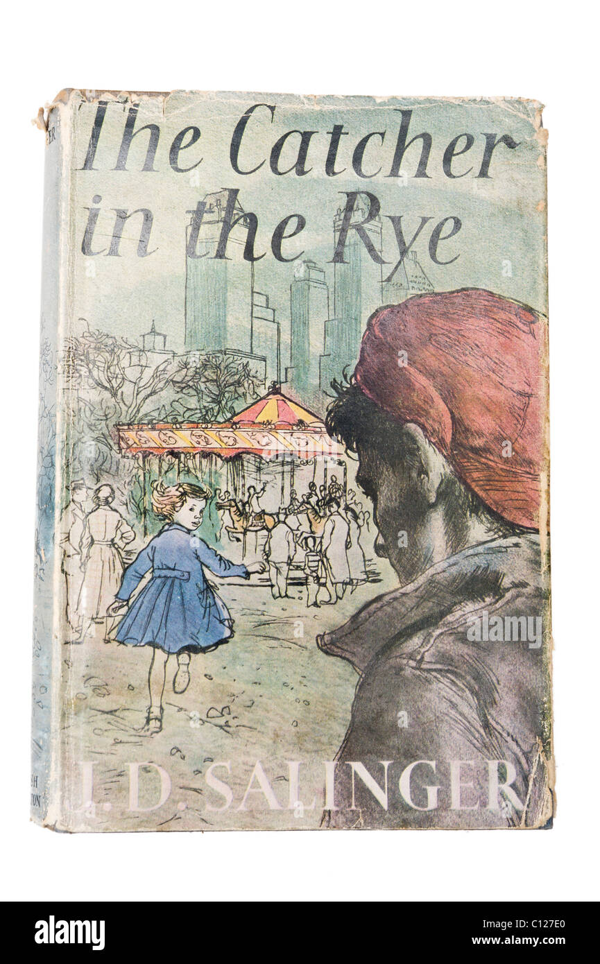 Cover der gebundene Ausgabe von The Catcher in the Rye von J.D.Salinger. Editorial nur Stockfoto