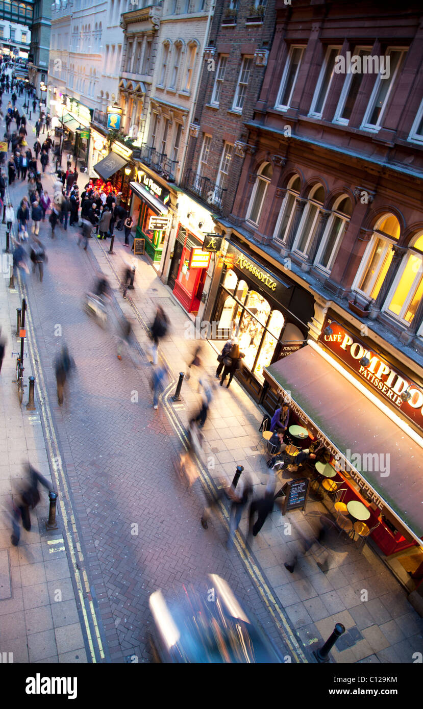 Freitag Hauptverkehrszeit in London Stockfoto