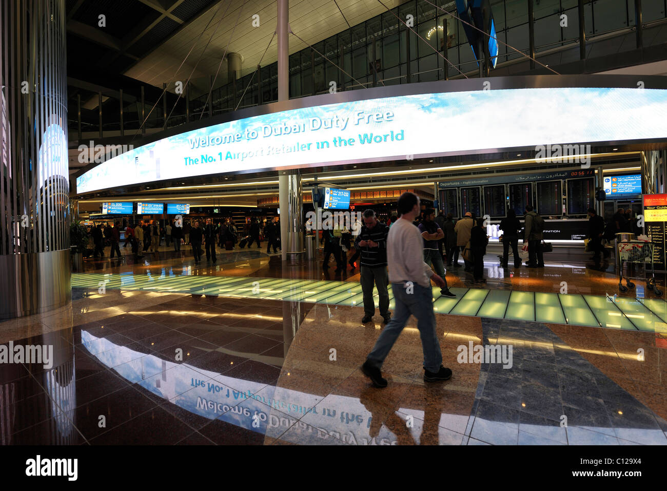 International Airport, das Emirat Dubai, Vereinigte Arabische Emirate, Saudi-Arabien, Nahost Stockfoto