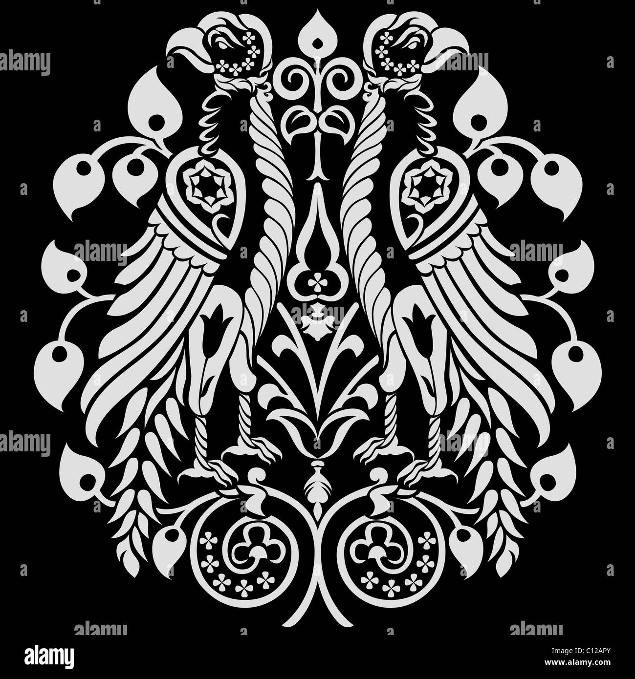 Heraldischen Adler Dekoration Stockfoto