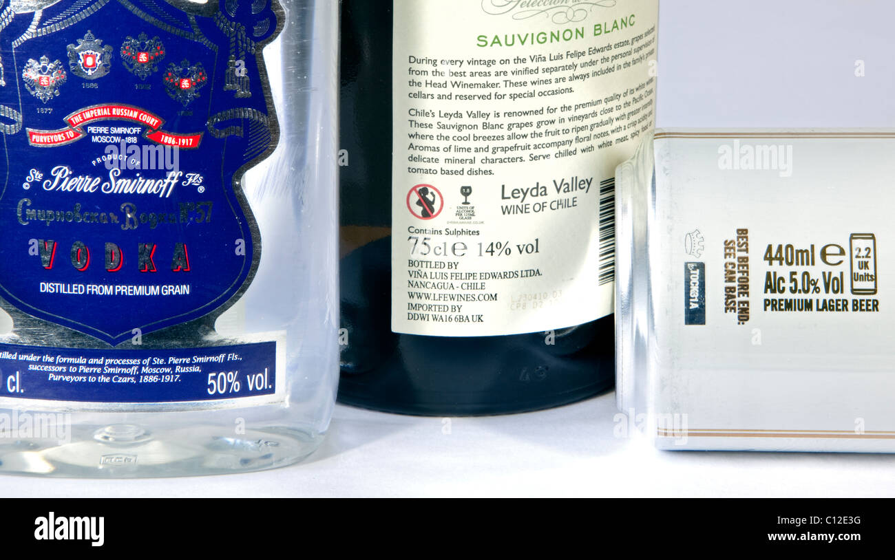 Alkoholgehalt etikett -Fotos und -Bildmaterial in hoher Auflösung – Alamy