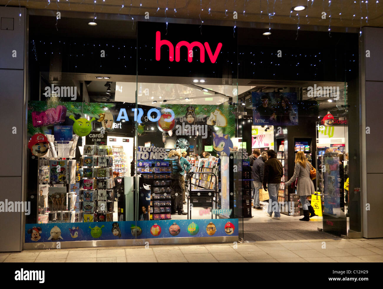 HMV-Shop Stockfoto