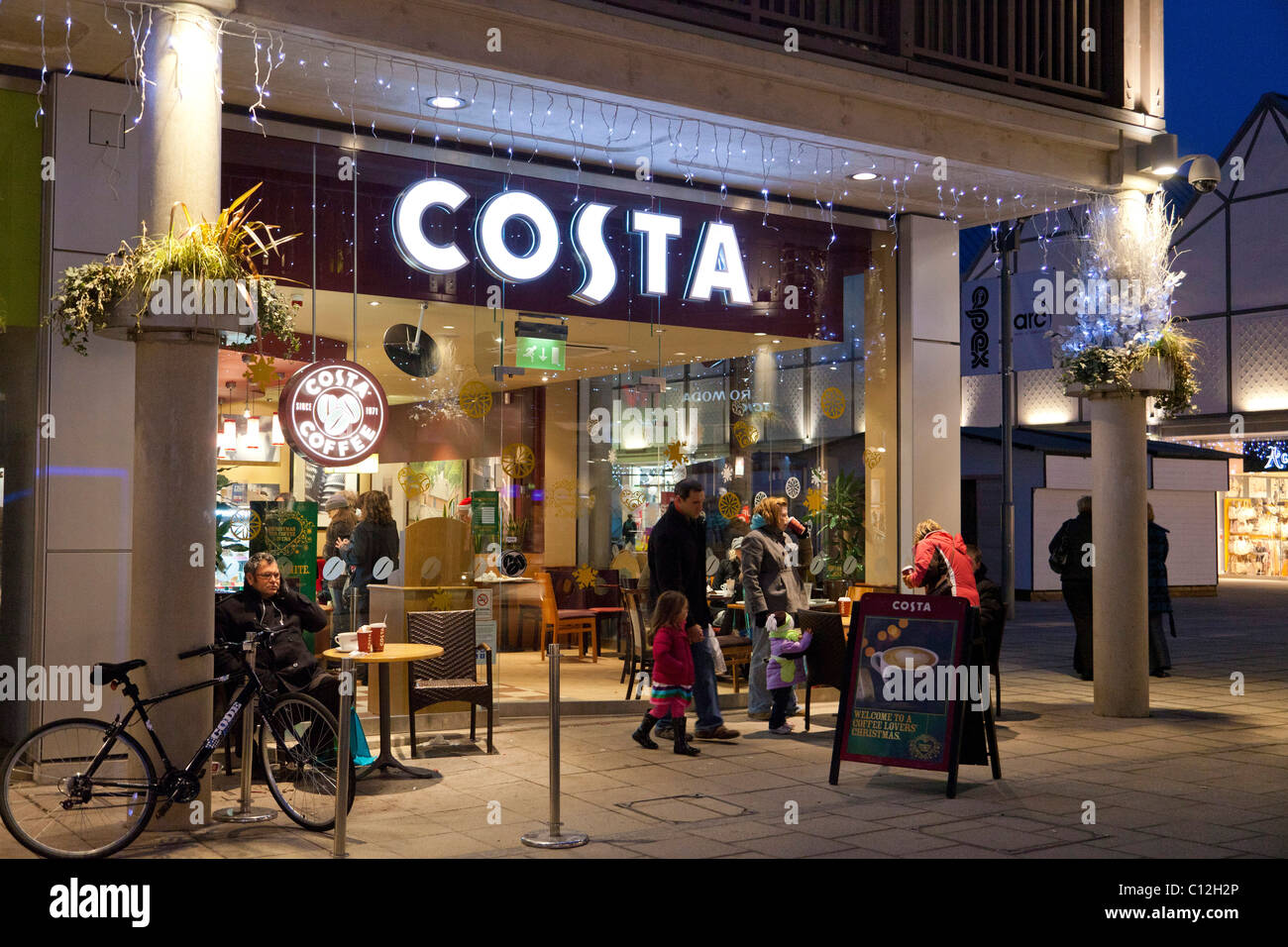 Costa Coffee Café in UK Stockfoto