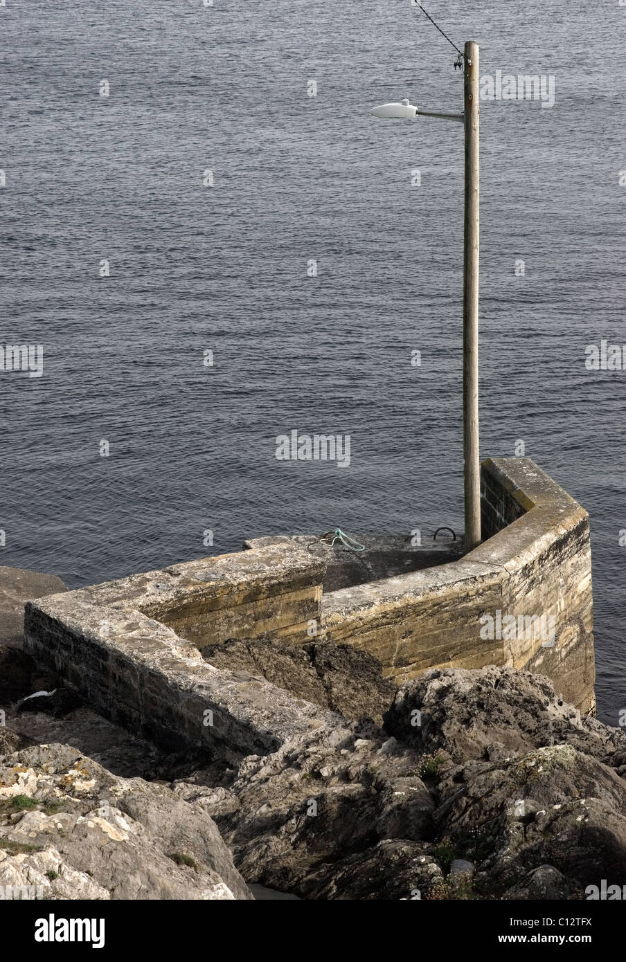 Hafen Sie Wand auf Dursey Island, Beara Halbinsel, County Cork, Irland Stockfoto