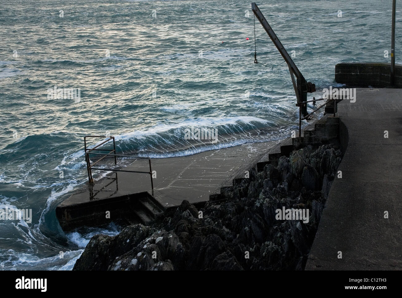 Hafen Sie Wand auf Dursey Island, Beara Halbinsel, County Cork, Irland Stockfoto