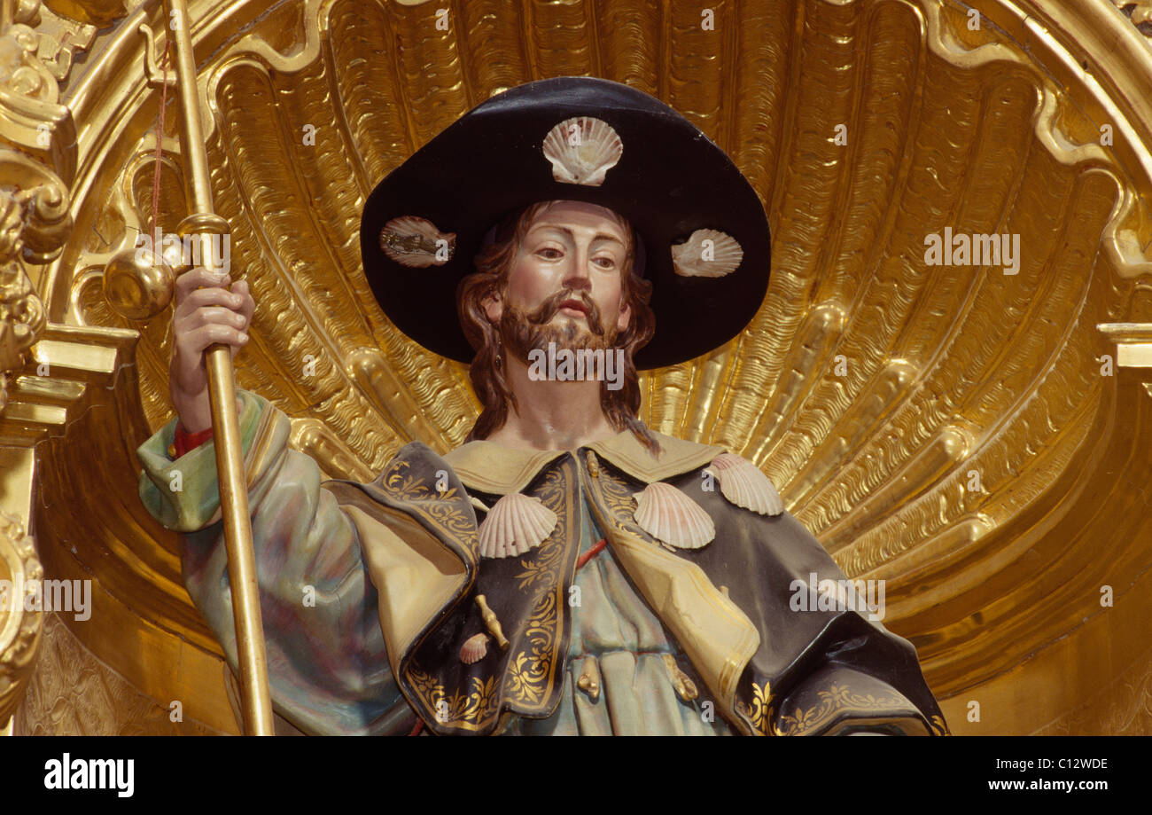St. Jakob in der Kirche Virgen del Manzano, Spanien Stockfoto