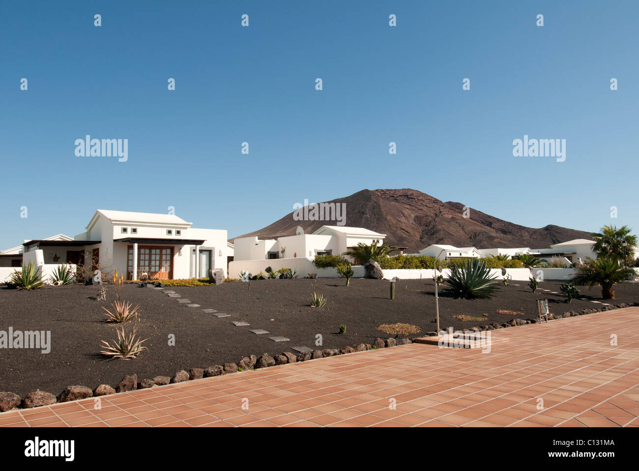 Luxus-Villa Lanzarote Kanarische Inseln Stockfoto